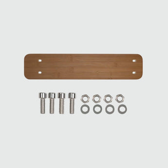 Fiido T2 rear rack bamboo board with mounting bolts and washers