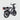OUXI V8 Ultra electric fat bike rear three-quarter view showing passenger pad and twin rear shocks