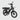 OUXI V8 Ultra Max electric fat bike in black, front three-quarter view with LED headlight and front cargo rack, Inner City Scooters Dublin