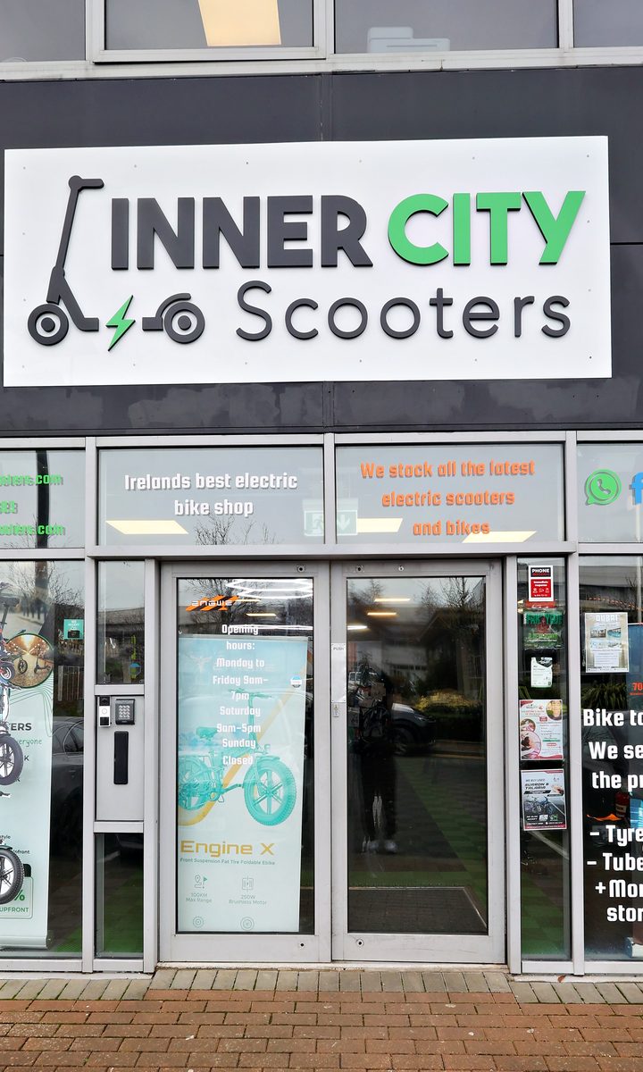 The Inner City Scooters shopfront in Dublin 24