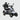 Skyblue Beetle electric mobility scooter in dark grey, front three-quarter view
